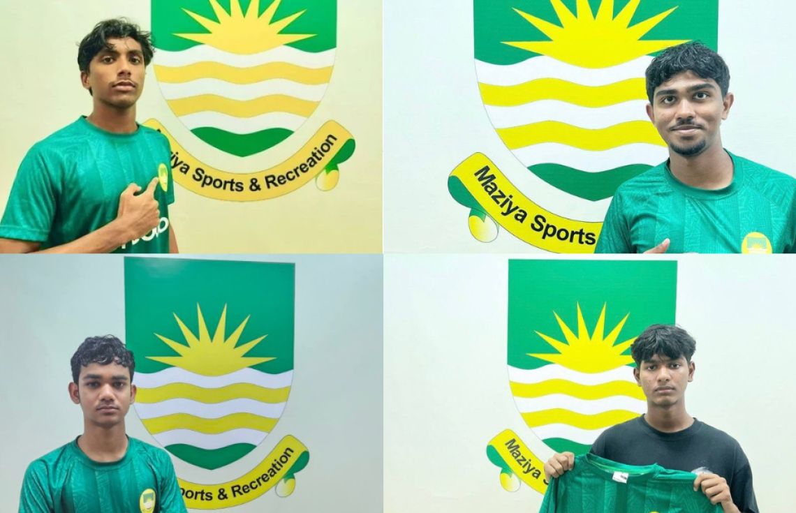 މާޒިޔާގެ ޒުވާން ހަތަރު ކުޅުންތެރިން ސީނިއަރ ސްކޮޑަށް