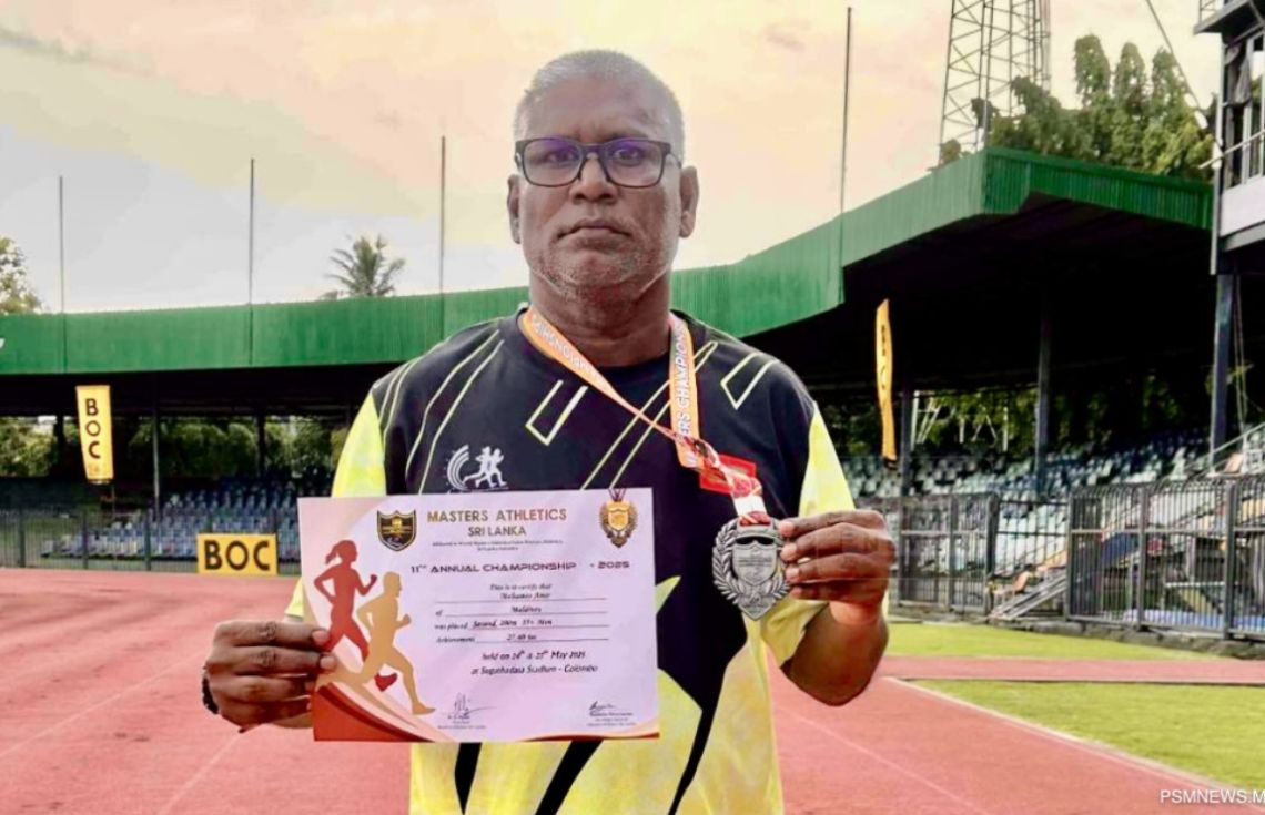 އެކި ޤައުމުތަކުގެ 700 އެތުލީޓުންގެ ތެރެއިން ރާއްޖޭގެ އާމިރު ރިހި މެޑަލް ހޯދައިފި