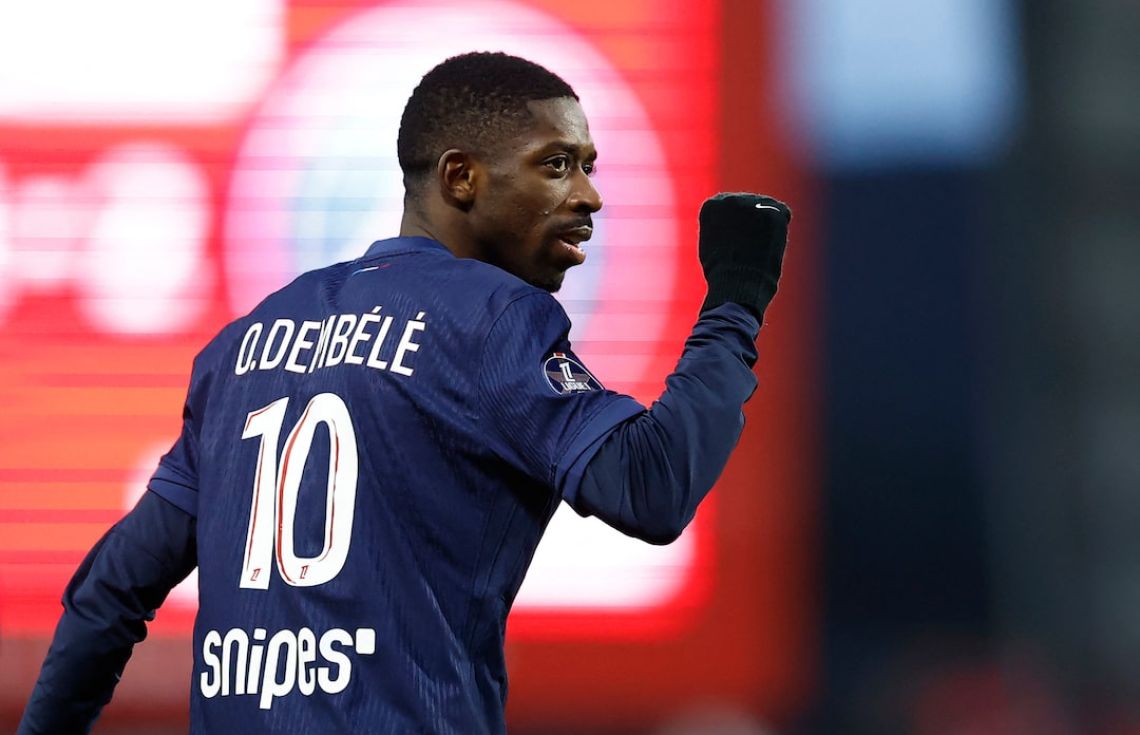 ފްރާންސްގެ ފޯވާޑް އޮސްމާނޭ ޑެމްބެލޭ.