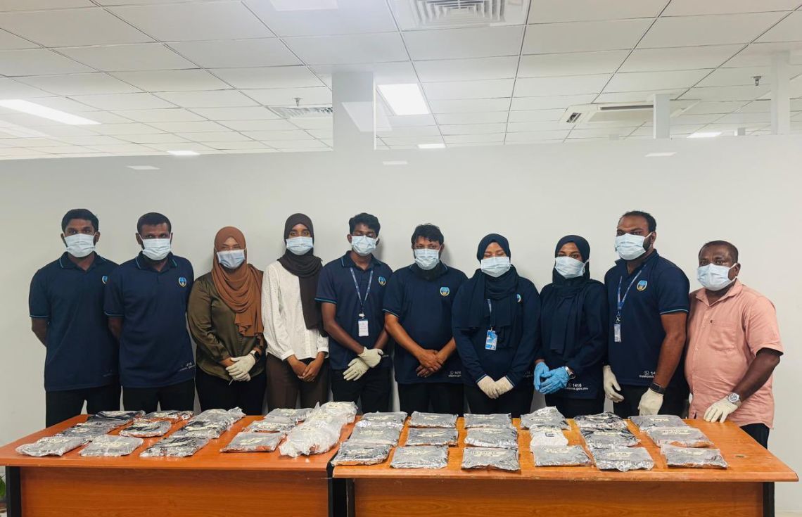 18 ކިލޯގެ މަސްތުވާތަކެތި ރާއްޖެ އެތެރެކުރަން އުޅެނިކޮށް އަތުލައިގަނެފި