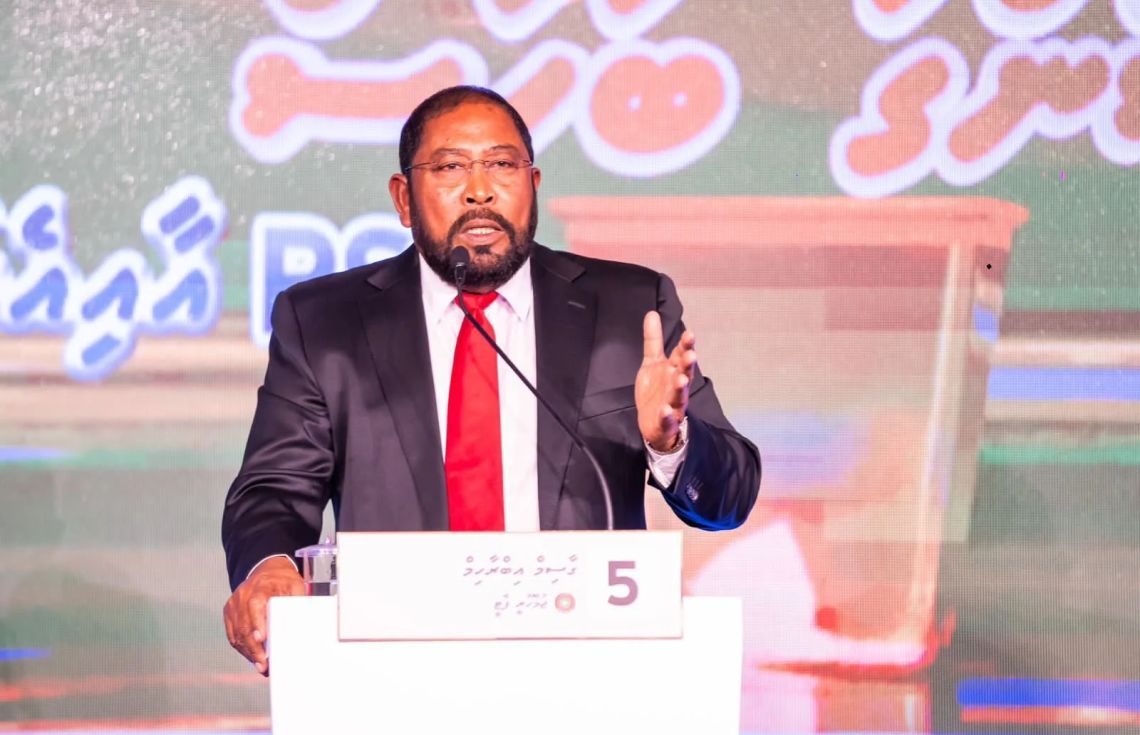 ޖުމްހޫރީ ޕާޓީގެ ލީޑަރު ޤާސިމް އިބްރާހިމް.