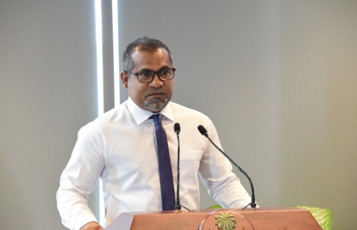 ޚާރިޖީ ވަޒީރު ޑރ. ޢަބްދުﷲ ޚަލީލް/ ފޮޓޯ: ރައީސް އޮފީސް
