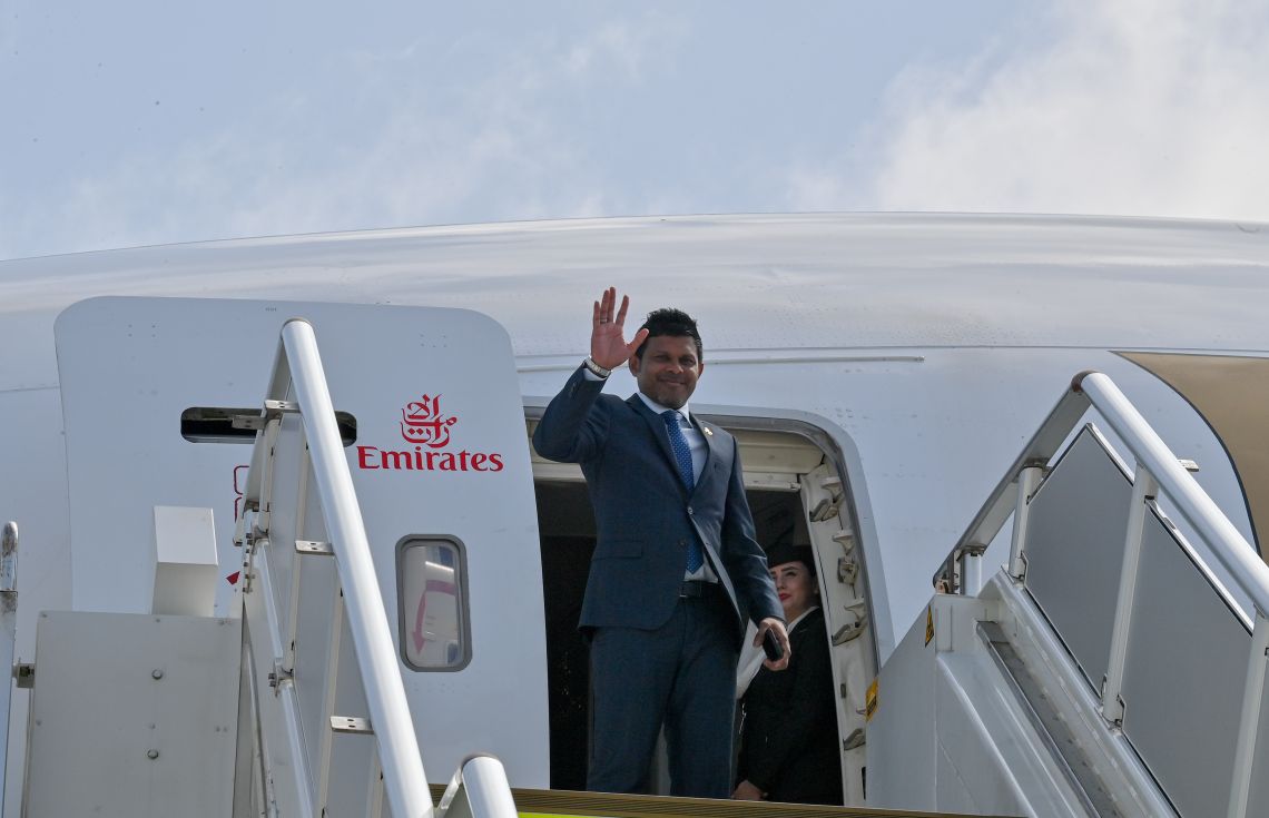 ފައިނޭންސިން ފޯ ޑިވެލޮޕްމަންޓް ކޮންފަރެންސަށް ނައިބު ރައީސް ސްޕެއިނަށް ފުރާވަޑައިގެންފި