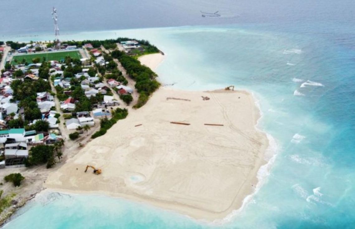 ނ. އަތޮޅަށް ރައީސް ކުރެއްވި ދަތުރުފުޅުގައި ފެއްޓެވި ވެލިދޫ ބިންހިއްކުމުގެ މަސައްކަތް ނިންމާލައިފި