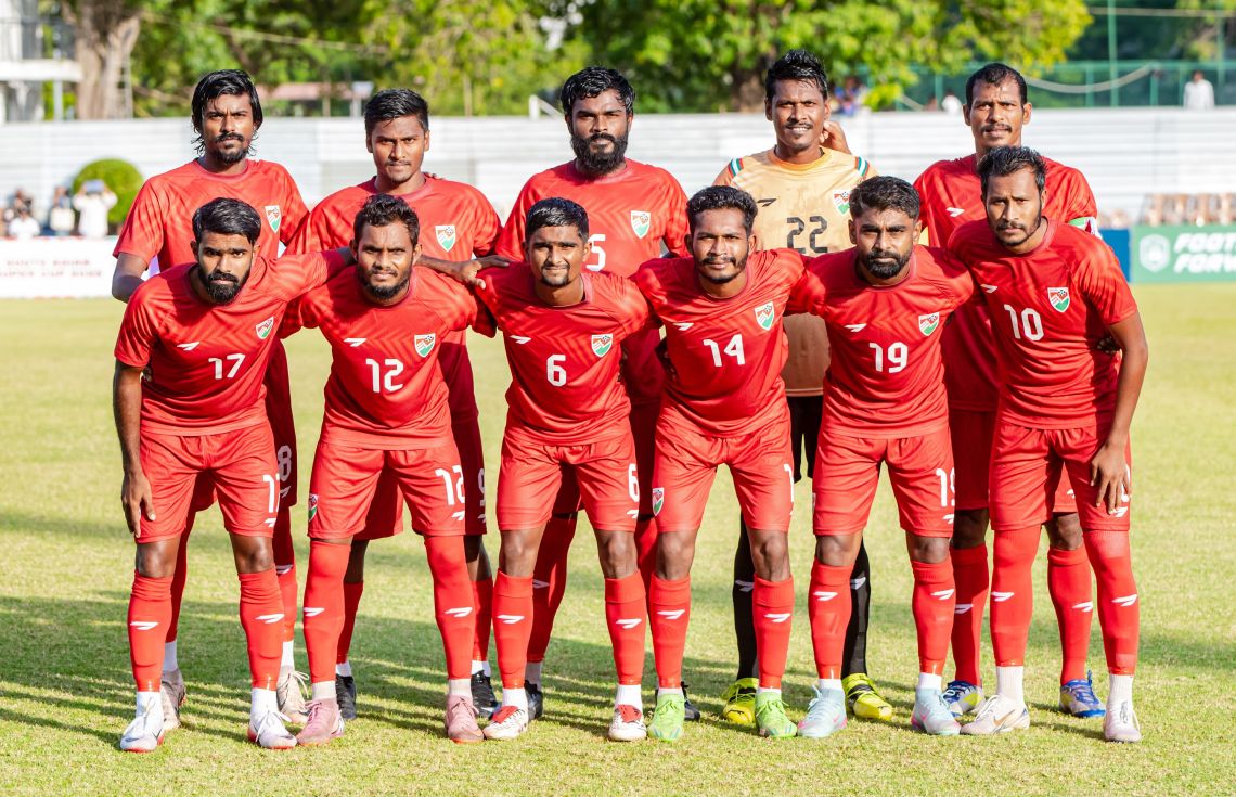 ދިވެހިރާއްޖޭގެ ގައުމީ ޓީމް.