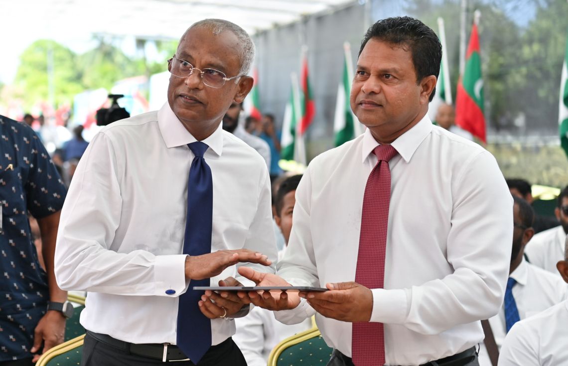 ރައީސް ސޯލިހު ފޮރުވަން މަސައްކަތްކުރި ފެނަކައިގެ ބޮޑު ހިޔާނާތް ފަޅާއަަރައިފި