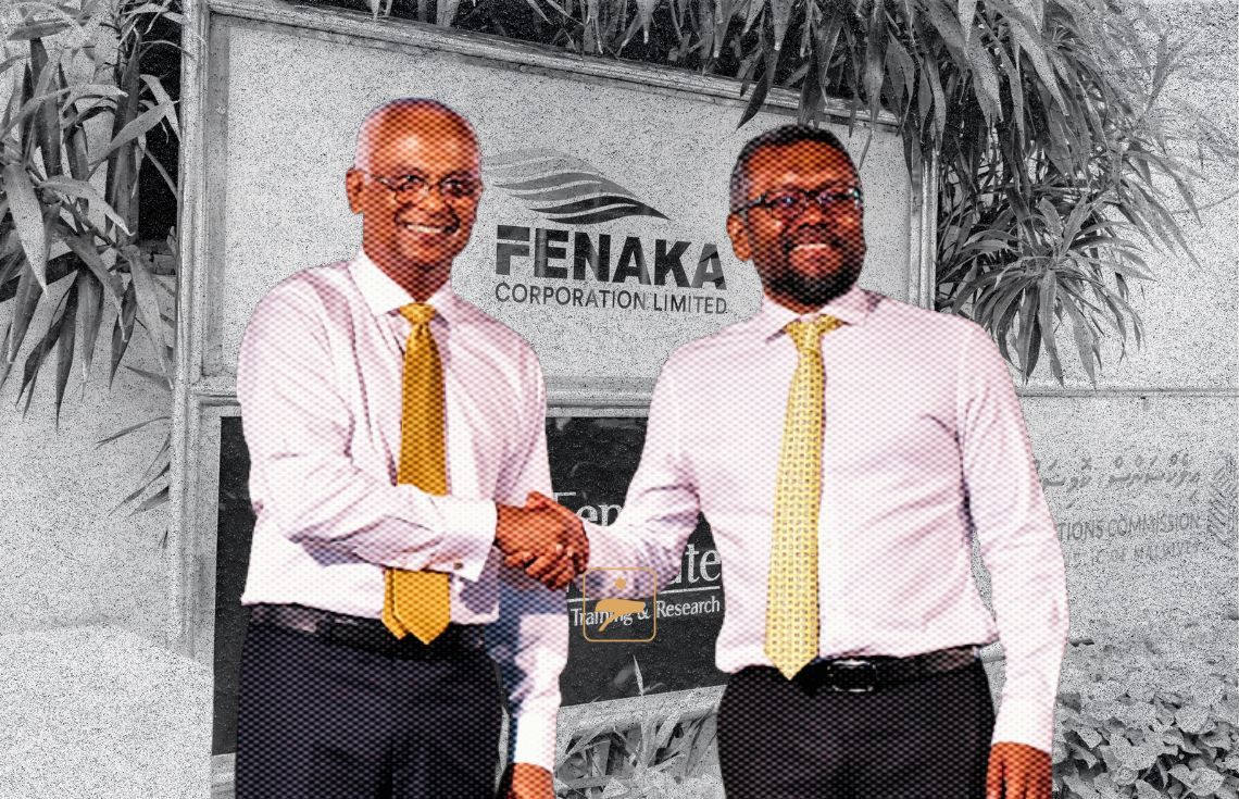 ފައްޔާޒު އިސްމާއިލް (ކ)، އިބްރާހިމް މުހައްމަދު ސޯލިހު (ވ). - ޚުލާސާ ގްރެފިކްސް