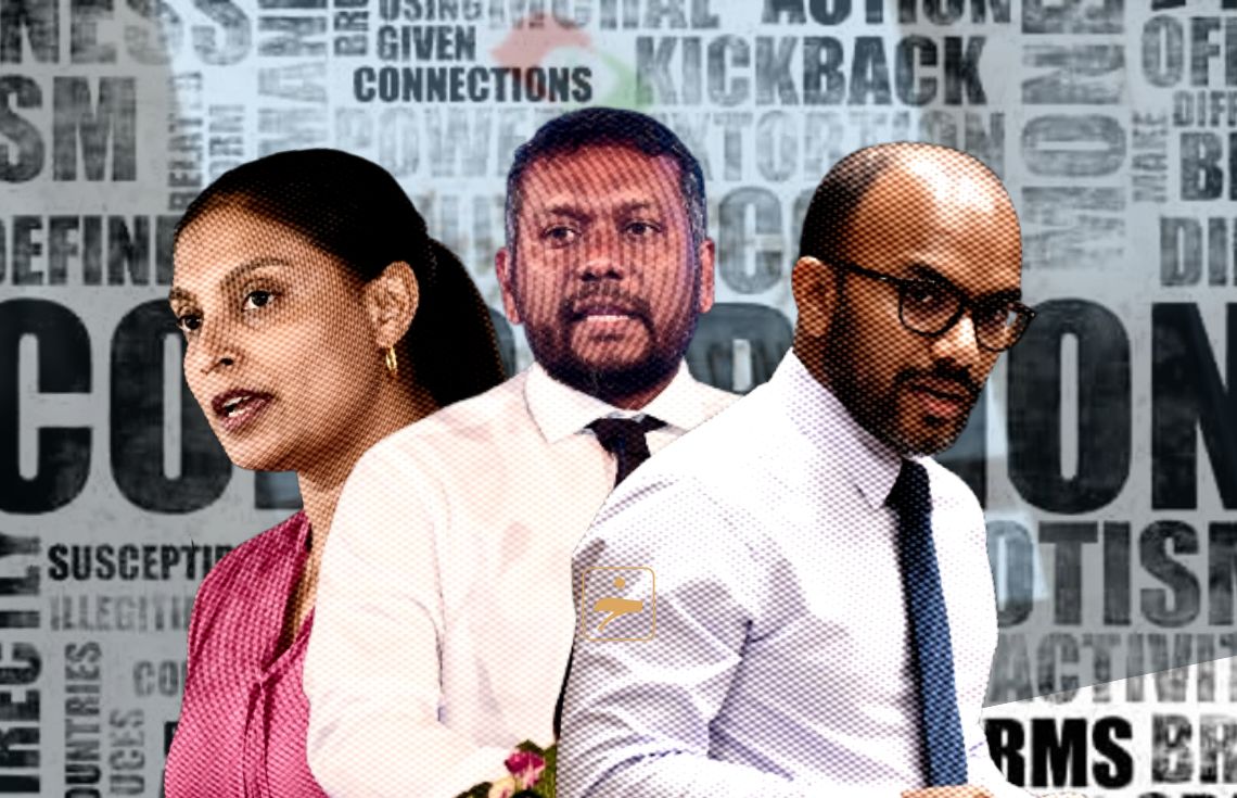 އޭސީސީއަށް ހާޒިރުވުމަށް އެންގި ކުރީގެ ތިން މިނިސްޓަރުން--- ފޮޓޯ: ޚުލާސާ ގްރެފިކްސް