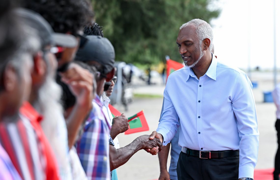 ށ. އަތޮޅަށް ރައީސުލްޖުމްހޫރިއްޔާ ކުރެއްވި ދަތުރުފުޅުގެ ތެރެއިން. - ފޮޓޯ: ރައީސް އޮފީސް