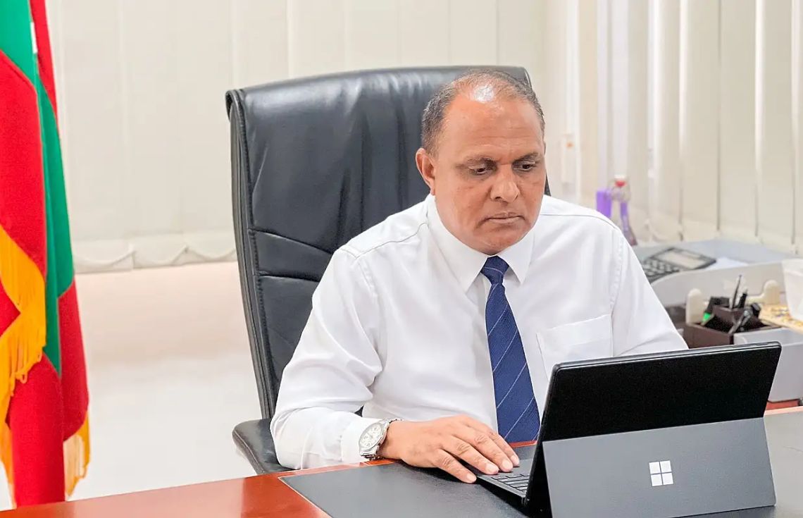 ހުސައިން ރިޒާ. ޖޭއެސްސީގެ މެމްބަރުކަމުން ރިޒާ އިސްތިއުފާ ދެއްވި ސަބަބެއް ހާމަކޮށްފައެއް ނުވޭ--- ފޮޓޯ: ޖޭއެސްސީ