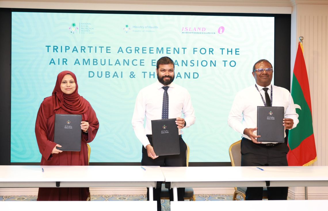 މޯލްޑިވިއަންގެ އެއާ އެމްބިއުލާންސް ހިދުމަތް ދުބާއީ އާއި ތައިލެންޑަށް ފުޅާ ކުރަނީ