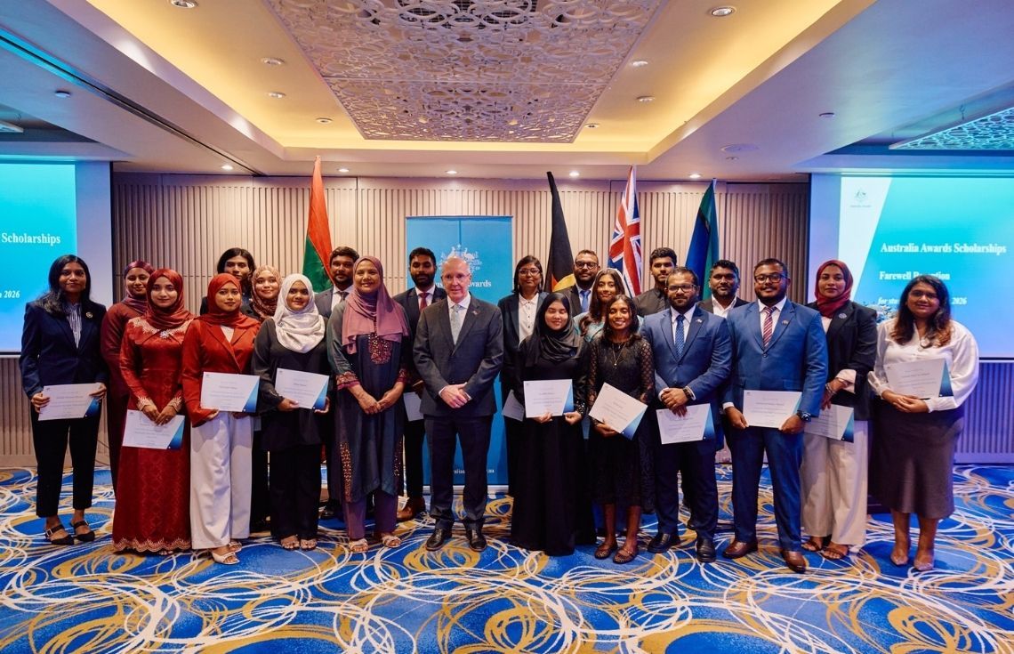 އޮސްޓްރޭލިއާ އެވޯޑްސް ސްކޮލަޝިޕްގެ ދަށުން 20 ދިވެހި ދަރިވަރަކަށް މާސްޓާސް ކިޔެވުމުގެ ފުރުސަތު