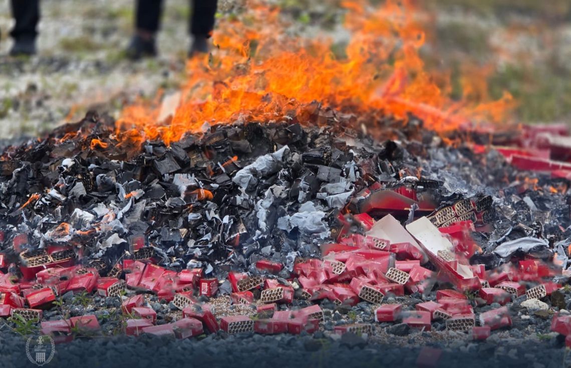 ގަވައިދާ ހިލާފަށް ރާއްޖެ އެތެރެކުރި 1.8 މިލިއަން ސިނގިރޭޓު ނައްތާލައިފި
