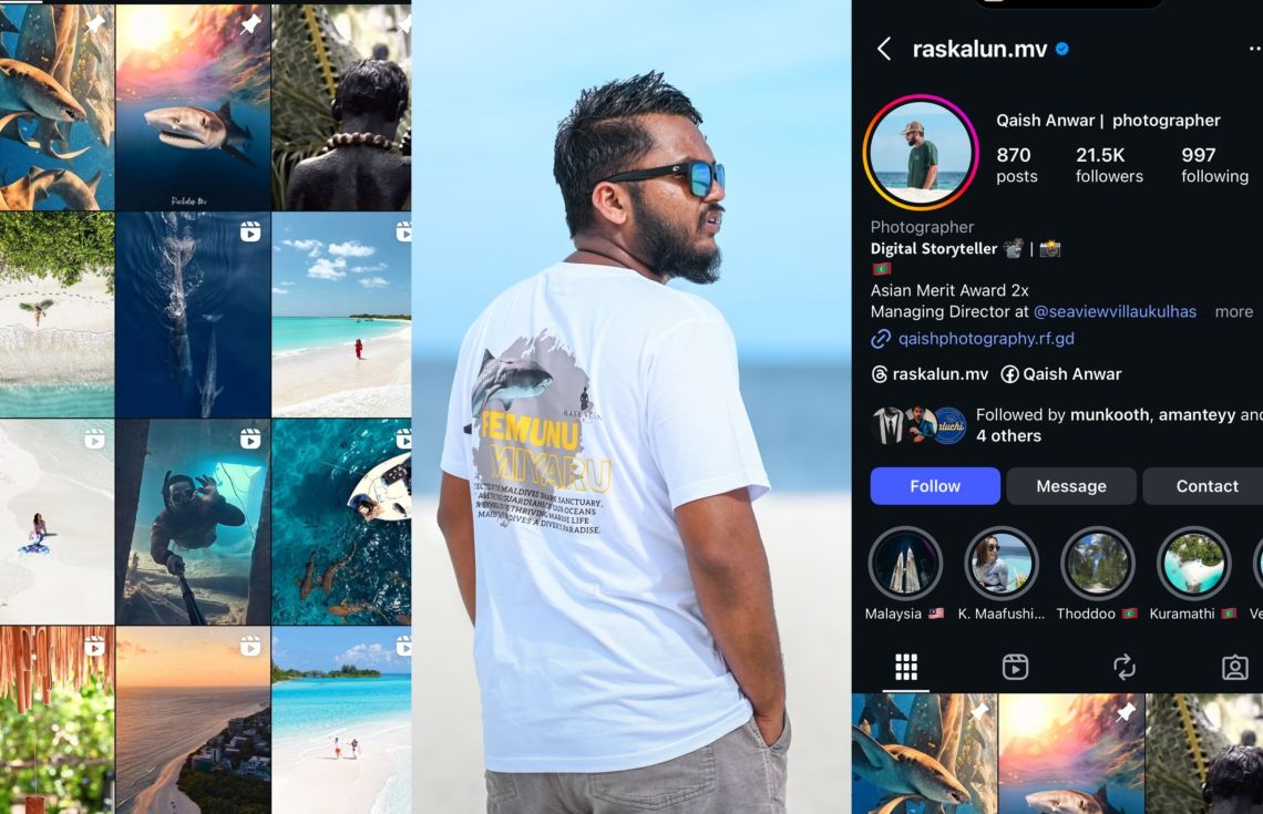 ގައިޝް އަންވަރު އާއި އޭނާގެ "ރަސްކަލުން" އިންސްޓްގްރާމް ޕޭޖް---