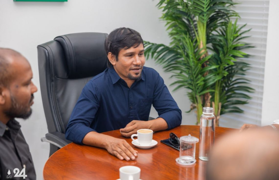 މޯލްޑިވް ގޭސްގެ މެނޭޖިން ޑިރެކްޓަރު އަބްދުﷲ މުހައްމަދު--- ފޮޓޯ: މޯލްޑިވް ގޭސް