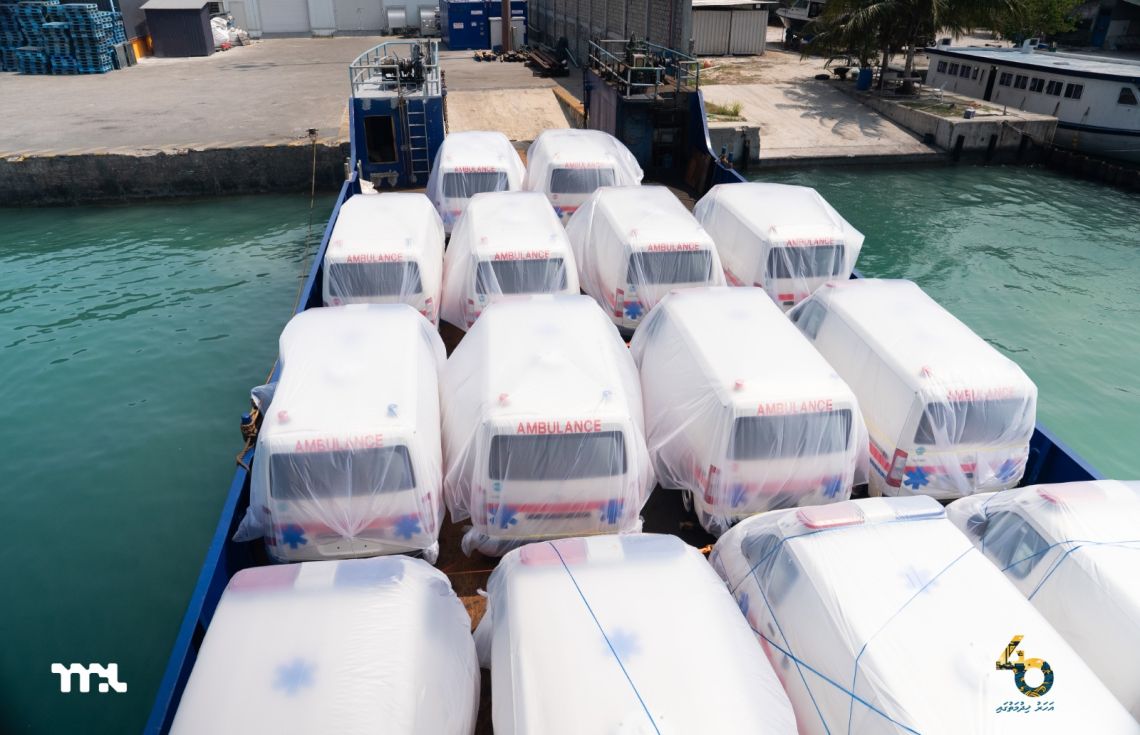 އެމްޕީއެލް އާ ހަވާލުކޮށްގެން ގެނައި އެންބިއުލާންސްތައް ރަށްރަށަށް ފޮނުވަން ފަށައިފި