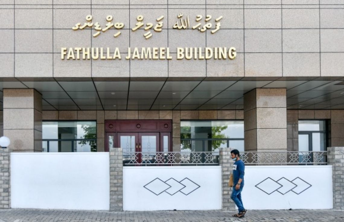 ފޮރިން މިނިސްޓްރީ ހިންގާ ފަތުހުﷲ ޖަމީލު ބިލްޑިން--- ފޮޓޯ: ދަ އެޑިޝަން