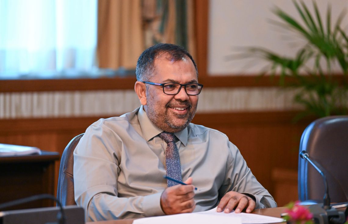 ފިނޭންސް މިނިސްޓަރު މޫސާ ޒަމީރު. / ފޮޓޯ: ރައީސް އޮފީސް