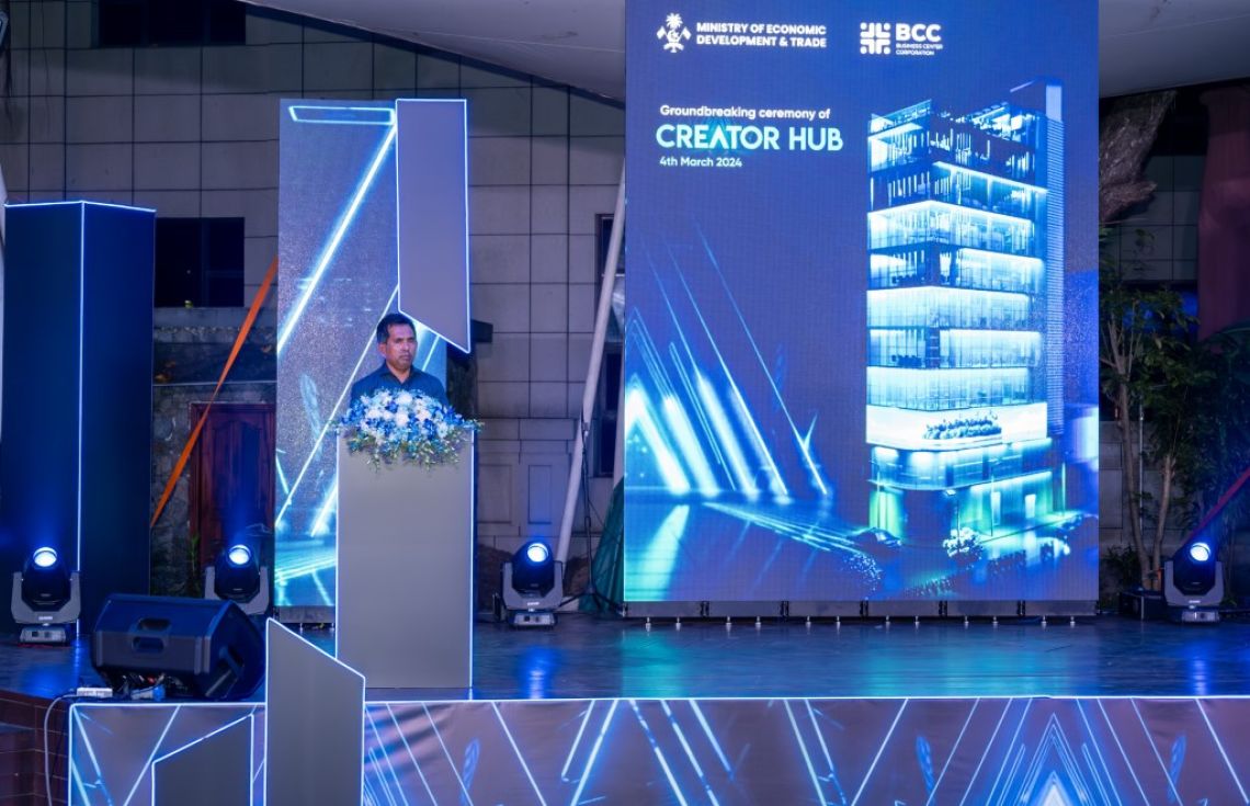 މާލޭގައި އިމާރާތްކުރާ "ކްރިއޭޓާ ހަބް" ނޮވެމްބަރު މަހު ހުޅުވަނީ