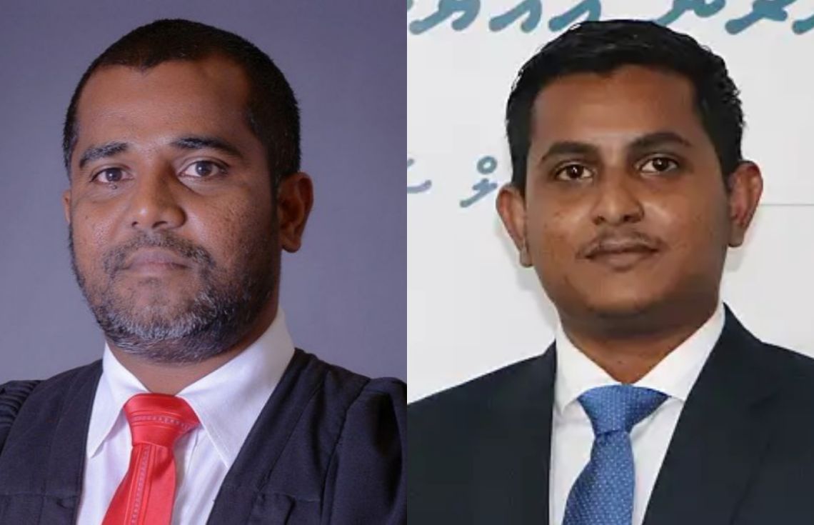 ހައިކޯޓުގެ ފަނޑިޔާރުކަމަށް އައްޔަންކުރި އިސްމާއިލް ޝަފީއު (ކ) އަދި އަބްދުލްރައޫފު އިބްރާހީމް----