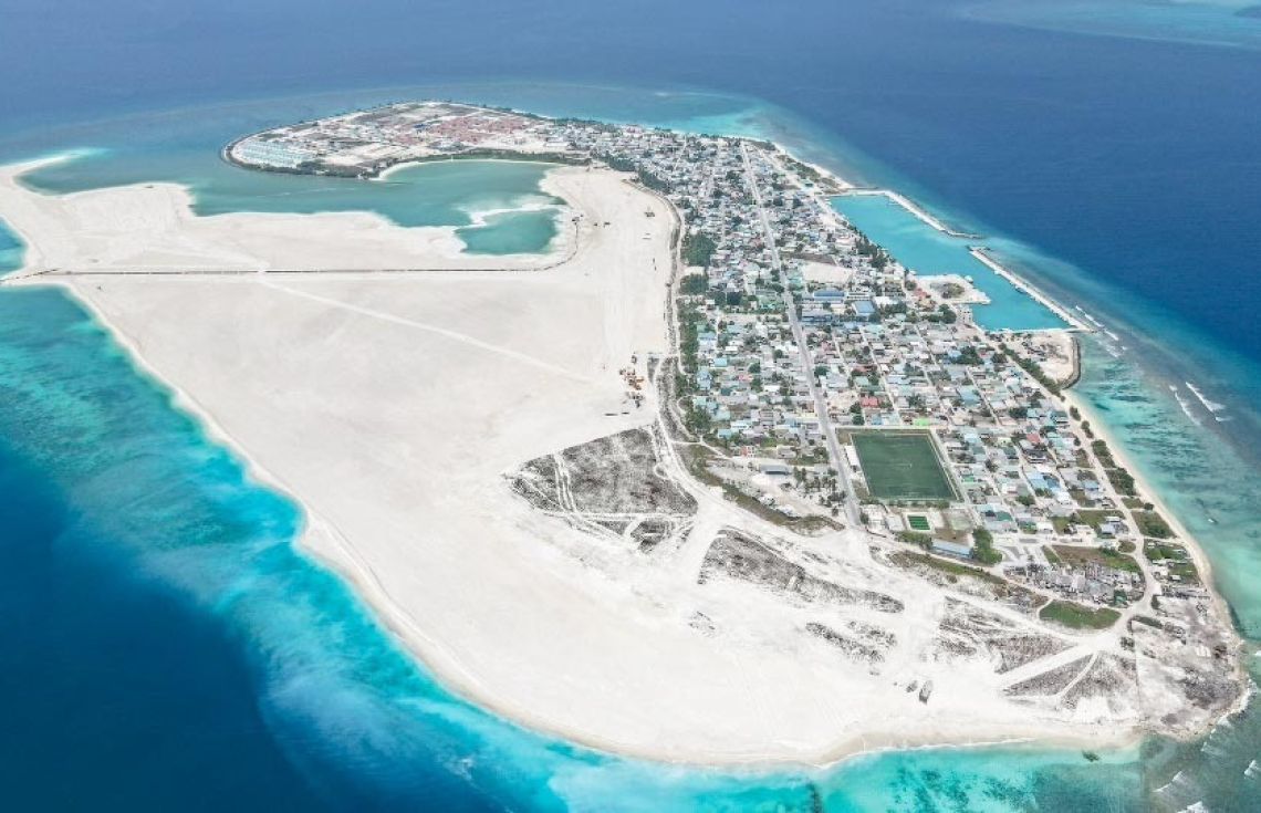 ދިއްދޫ ބިން ހިއްކުމުގެ މަސައްކަތް އެމްއޭސީއެލްއިން ކުރިއަށްގެންދަނީ--- ފޮޓޯ: އެމްއޭސީއެލް