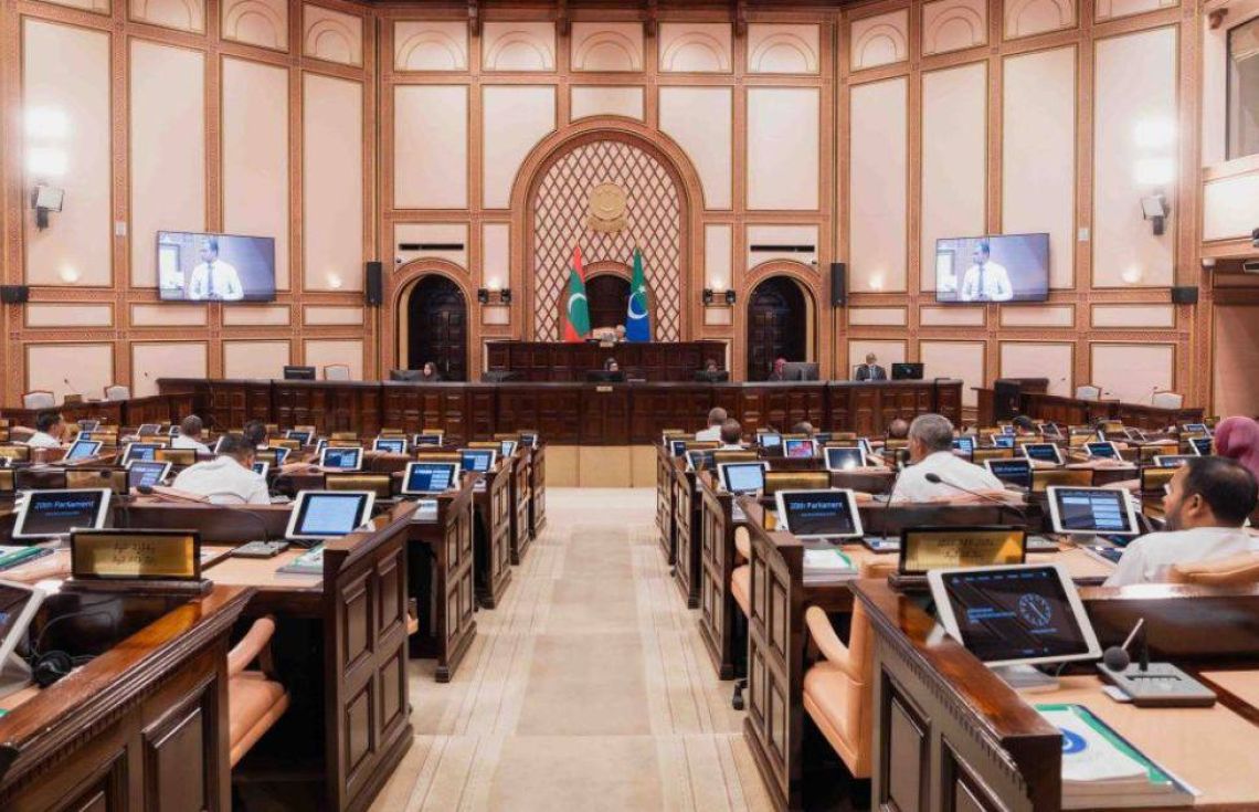 ރައްޔިތުންގެ މަޖިލީހުގެ ޖަލްސާ ކުރިއަށްދަނީ--- ފޮޓޯ: މަޖިލިސް އިދާރާ