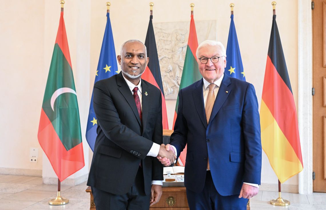 ޖަރުމަނަށް ކުރެއްވި ދަތުރުފުޅު ނިންމަވާލެއްވުމަށް ފަހު ރައީސް އެނބުރި ރާއްޖެ ވަޑައިގެންފި