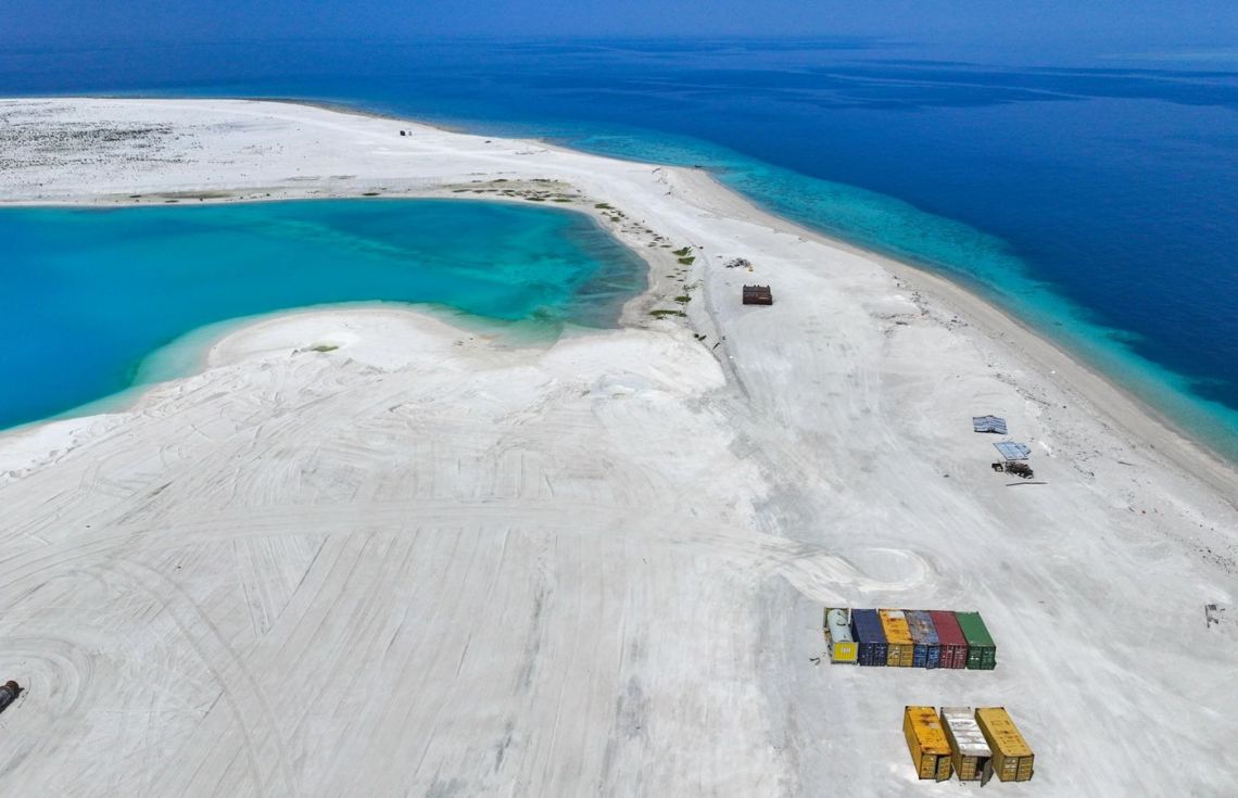 ވިލުފުށީގައި މިހާރު ހިއްކާފައިވާ ސަރަހައްދު. / ފޮޓޯ: އެމްއޭސީއެލް