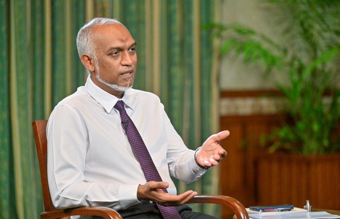 ޕީއެސްއެމްގެ “ނޭޝަން ޗެޓް” ޕްރޮގްރާމްގައި ރައީސް ވާހަކަފުޅުދައްކަވަނީ / ފޮޓޯ: ޕީއެސްއެމް