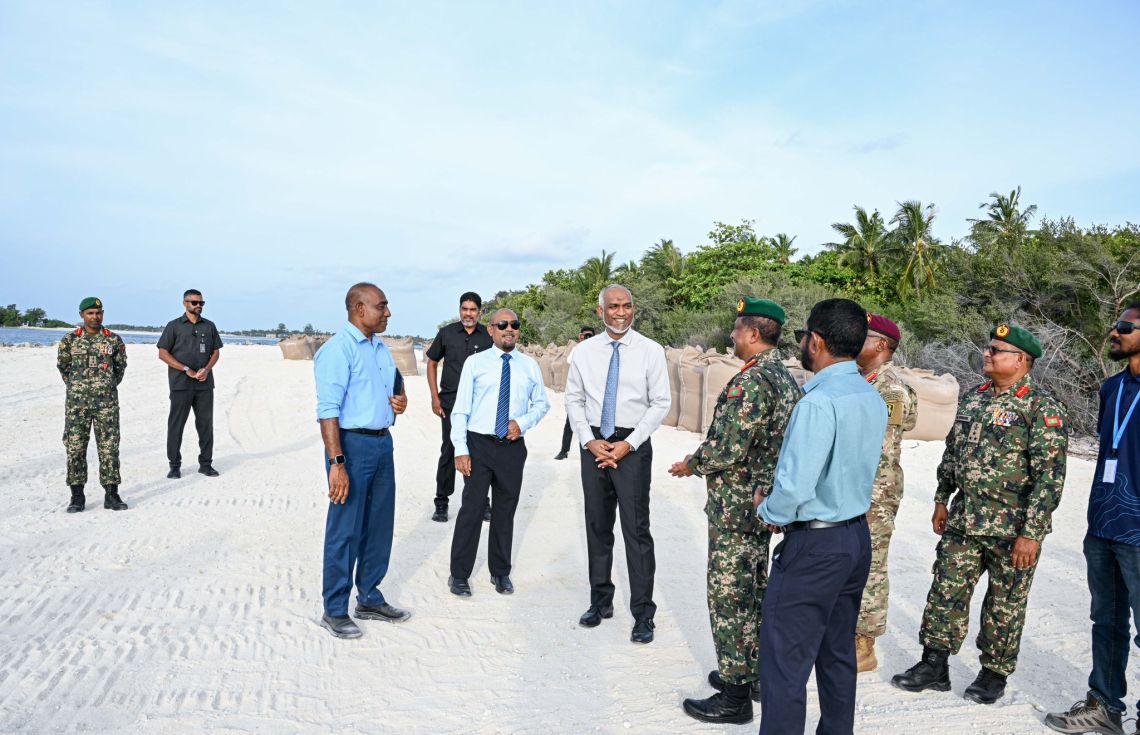 ގިރިފުށީ ބިން ހިއްކުމުގެ މަޝްރޫއުގެ މަސައްކަތް ރައީސް ބައްލަވާލައްވައިފި