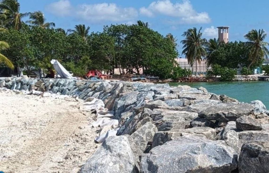 މާފުށީ ބަނދަރު ތަރައްގީކުރުމުގެ މަޝްރޫއުގެ 83 އިންސައްތަ މަސައްކަތް ނިމިއްޖެ