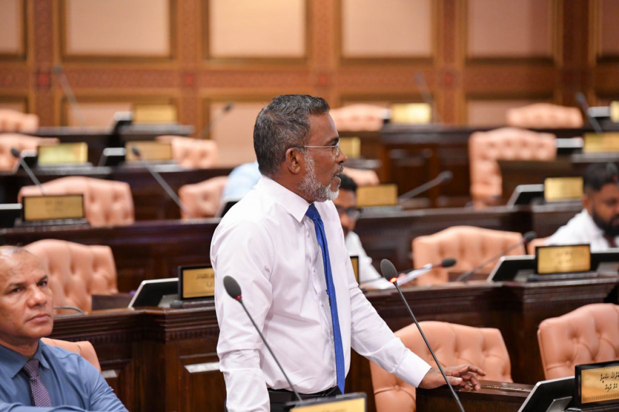 ކެލާ ދާއިރާގެ މެމްބަރު އަބްދުﷲ ޝަރީފް/ ފޮޓޯ: މަޖިލީސް