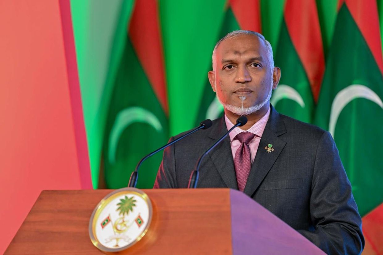 ނަސްރުގެ ދުވަހުގެ ޖަލްސާގައި ރައީސުލްޖުމްހޫރިއްޔާ ވާހަކަފުޅު ދައްކަވަނީ / ފޮޓޯ: ރައީސް އޮފީސް