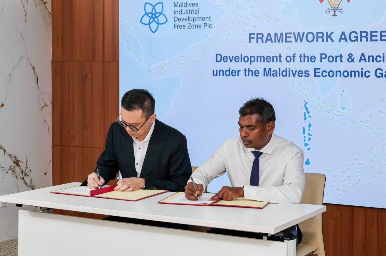 އިހަވަންދިއްޕޮޅު ބަނދަރު ތަރައްޤީކުރުމަށް 100 މިލިއަން ޑޮލަރުގެ އިންވެސްޓްމަންޓެއް ގެނައުމަށް އެއްބަސްވެއްޖެ