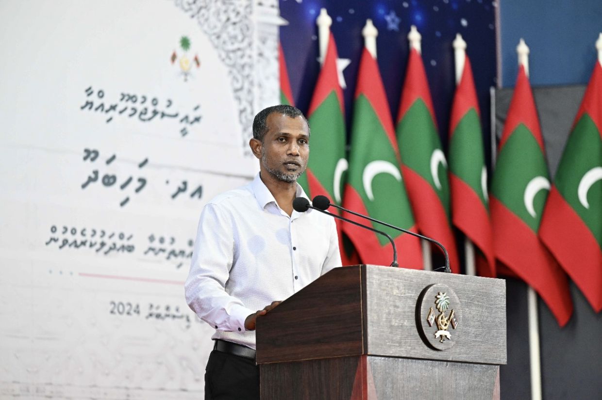 މެންބަރު ޠާރިޤު ވާހަކަދައްކަވަނީ/ ފޮޓޯ: ރައީސް އޮފީސް