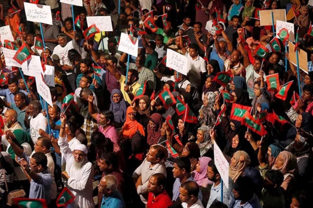 އެމްޑީޕީގެ ފިކުރާއި ދެކޮޅަށް މާލޭގައި ކުރިޔަށްދިޔަ އިވެންޓެއްގެ ތެރެއިން (ފޮޓޯ: ސޯޝަލްމީޑިއާ/ ފައިލް)