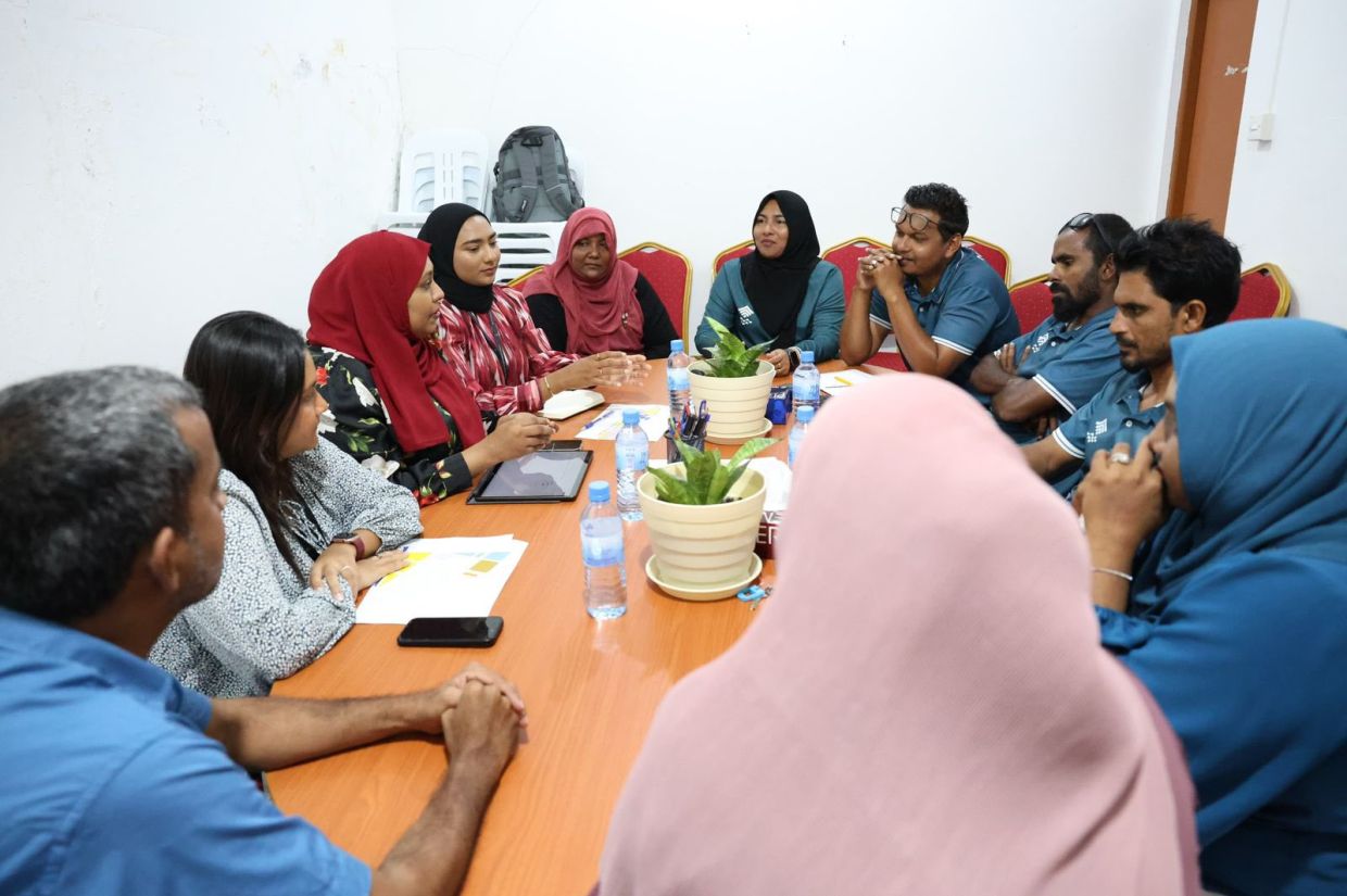 އިޖުތިމާޢީ ވުޒާރާއިން އިނގުރައިދޫ ކައުންސިލާއި މުއައްސަސާތަކާ ބައްދަލުކުރުން. / ފޮޓޯ: ވުޒާރާ