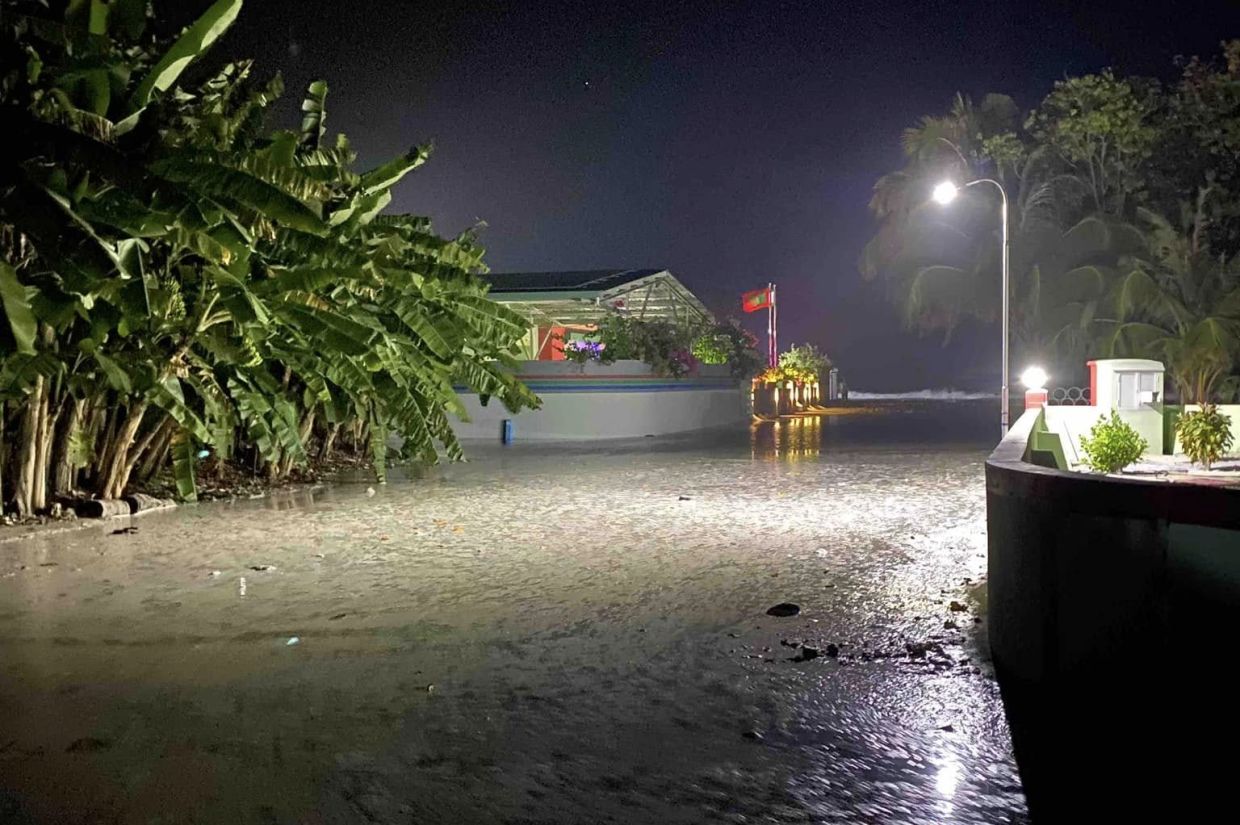 ށ. ނަރުދޫއަށް އުދަ އަރާފައި. (ފޮޓޯ: ނަރުދޫ ކައުންސިލް އިދާރާ)