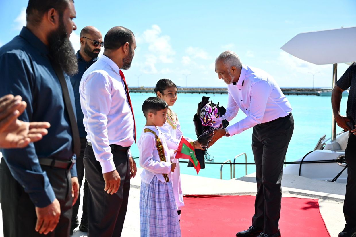 ރައީސް ގދ. ހޯނޑެއްދޫއަށް ވަޑައިގަތުން / ފޮޓޯ: ރައީސް އޮފީސް