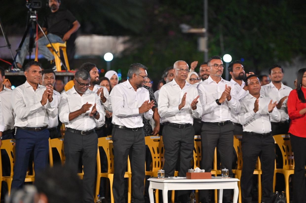 އެމްޑީޕީން މިދިޔަ ޑިސެމްބަރު މަހު ކާނިވާ ސަރަހައްދުގަ ބޭއްވި ޖަލްސާ/ ފޮޓޯ: އެމްޑީޕީ