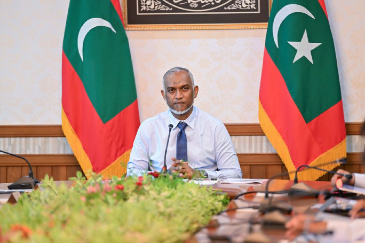 ރައީސުލްޖުމްހޫރިއްޔާ ޑރ. މުޙައްމަދު މުޢިއްޒު. / ފޮޓޯ: ރައީސް އޮފީސް