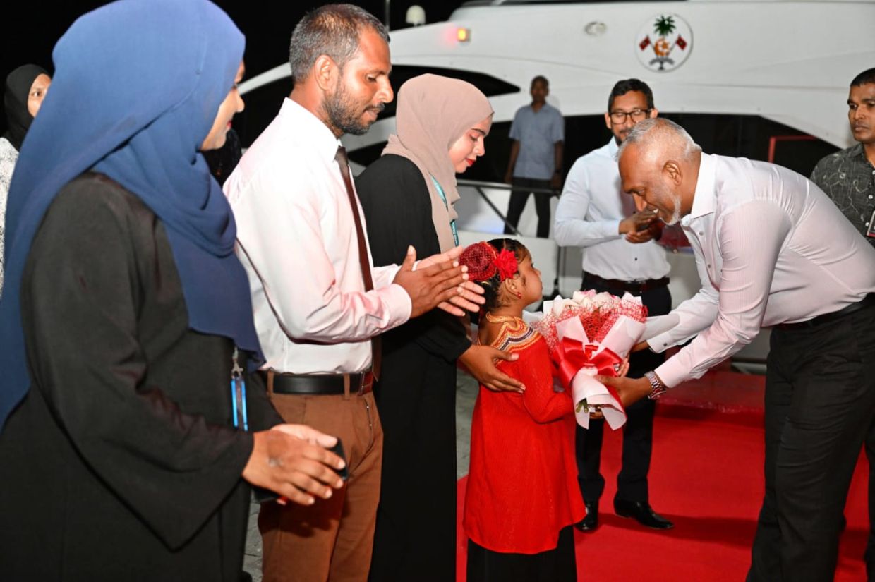 ރައީސުލްޖުމްހޫރިއްޔާ ޑރ. މުޢިއްޒު އިންނަމާދޫއަށް ވަޑައިގެންނެވުން.