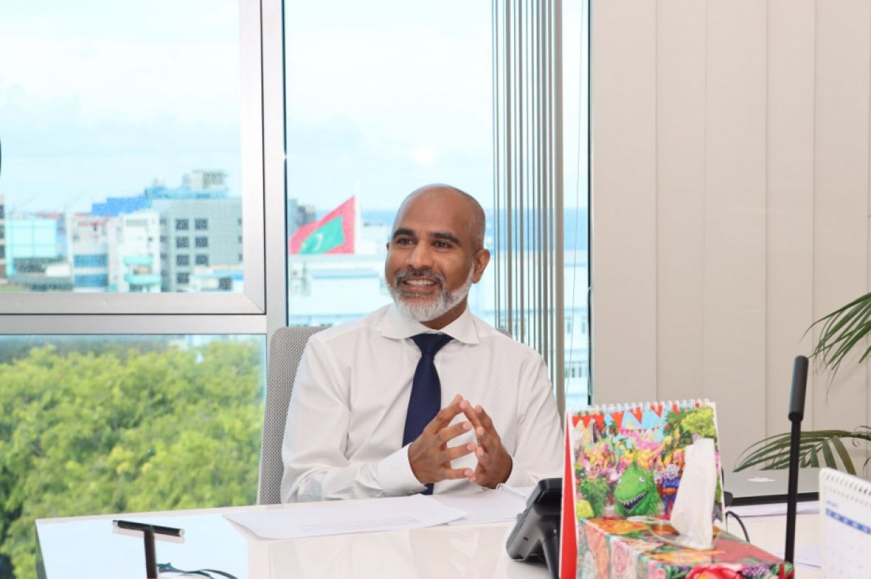 އެޑިއުކޭޝަން މިނިސްޓަރ ޑރ. އިސްމާޢީލް ޝަފީޢު.