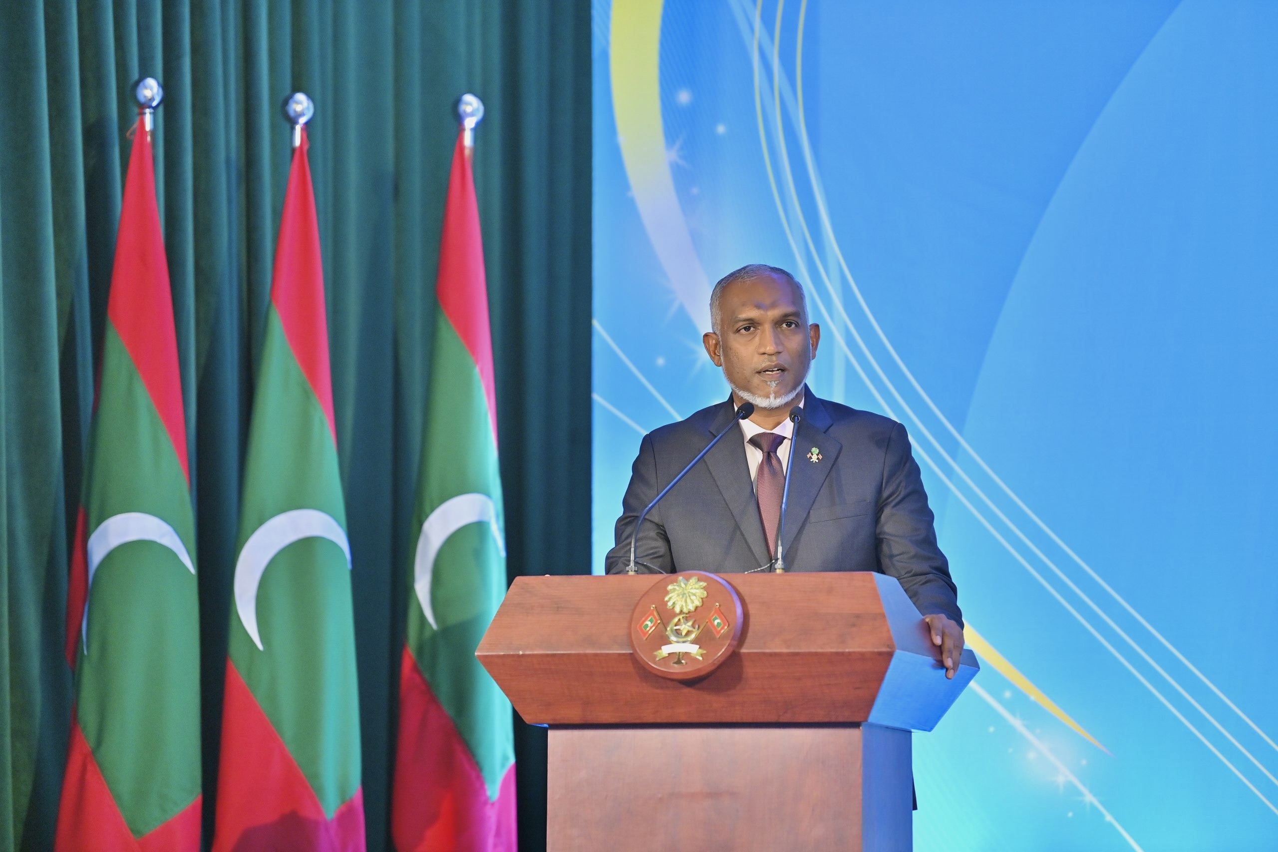 ރައީސުލްޖުމްހޫރިއްޔާ ޑރ. މުޙައްމަދު މުޢިއްޒު ވާހަކަފުޅު ދައްކަވަނީ