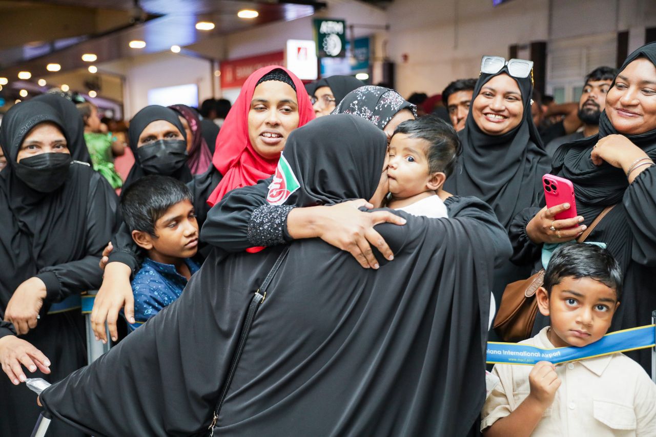 ޙައްޖުވެރިންގެ ފަހު ގްރޫޕް މިއަދު ވަނީ ފުރާފައި. ފޮޓޯ: އިސްލާމިކް މިނިސްޓްރީ
