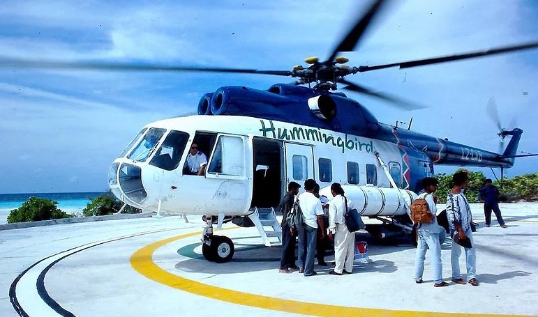 އައިލެންޑް އެއާވޭސް، އިން ރާއްޖޭގައި ބޭނުންކުރި ހަމިމްބާޑް ހެލިކޮޕްޓަރެއް