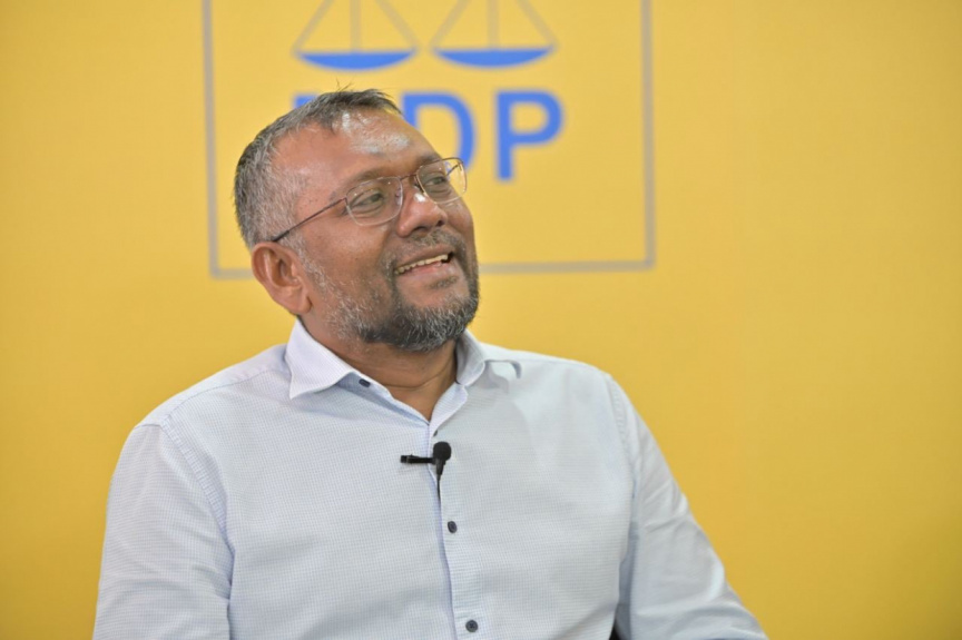 އެމްޑީޕީގެ ޗެއާޕާސަން ފައްޔާޒް އިސްމާއިލް. ފޮޓޯ: އެމްޑީޕީ