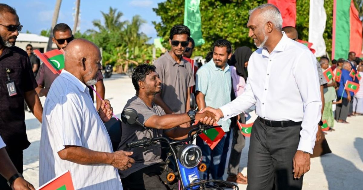 ރައީސް އަށް ކުޑަހުވަދޫއިން ވަރަށް ހޫނު މަރުޙަބާއެއް