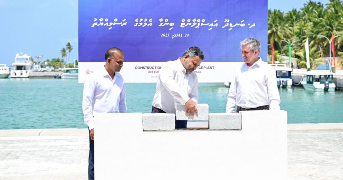 ބަނޑިދޫ އައިސް ޕްލާންޓުގެ ބިންގާ އަޅައިފި