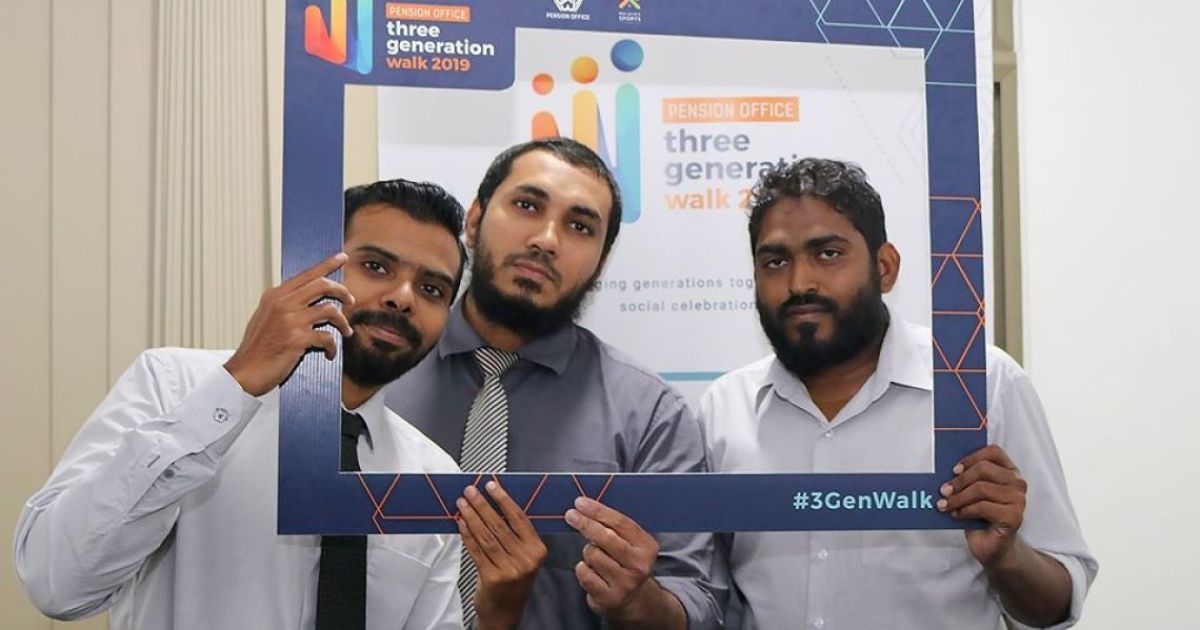 ޕެންޝަން އޮފީހުގެ "3 ޖެނެރޭޝަން ވޯކް" އެޕްރީލްގައި